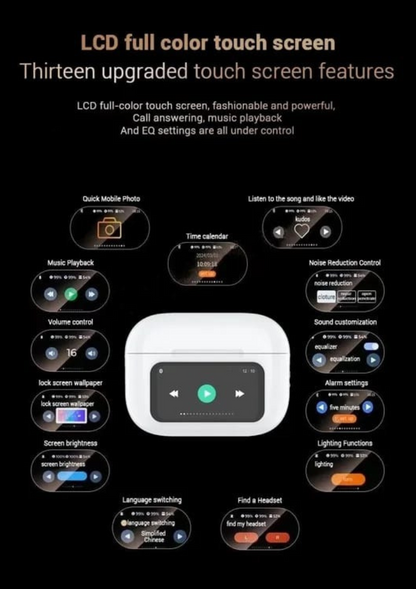 Wireless Bluetooth Earphones with Touch Screen