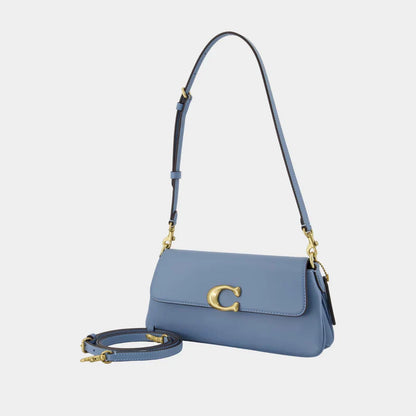 Coach Jet Shoulder Bag – Blue Leather