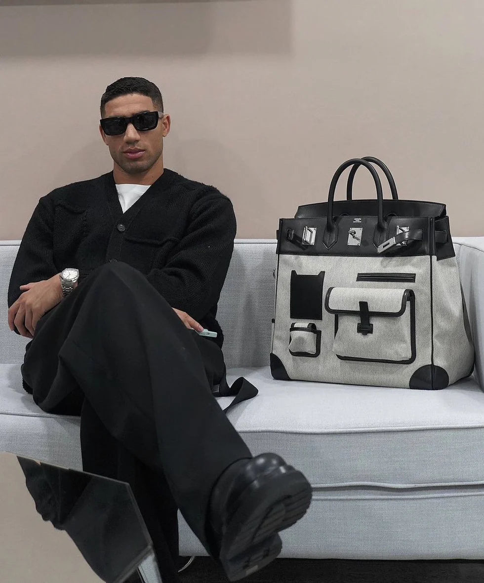 Hermès HAC 40 Cargo Bag – Noir / Black, Brown & Full Black | Palladium Hardware